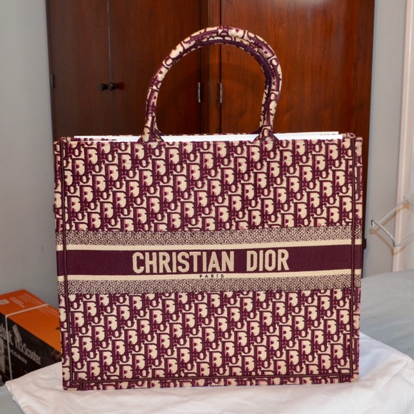 Dior Handbags - CHRISTIAN DIOR BOOK TOTE EMBROIDERED HANDBAG NWT
